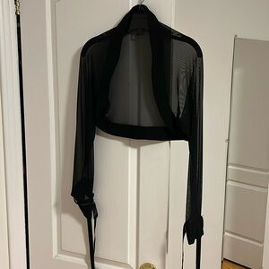 Bolero sheer with ribbons handcuff
